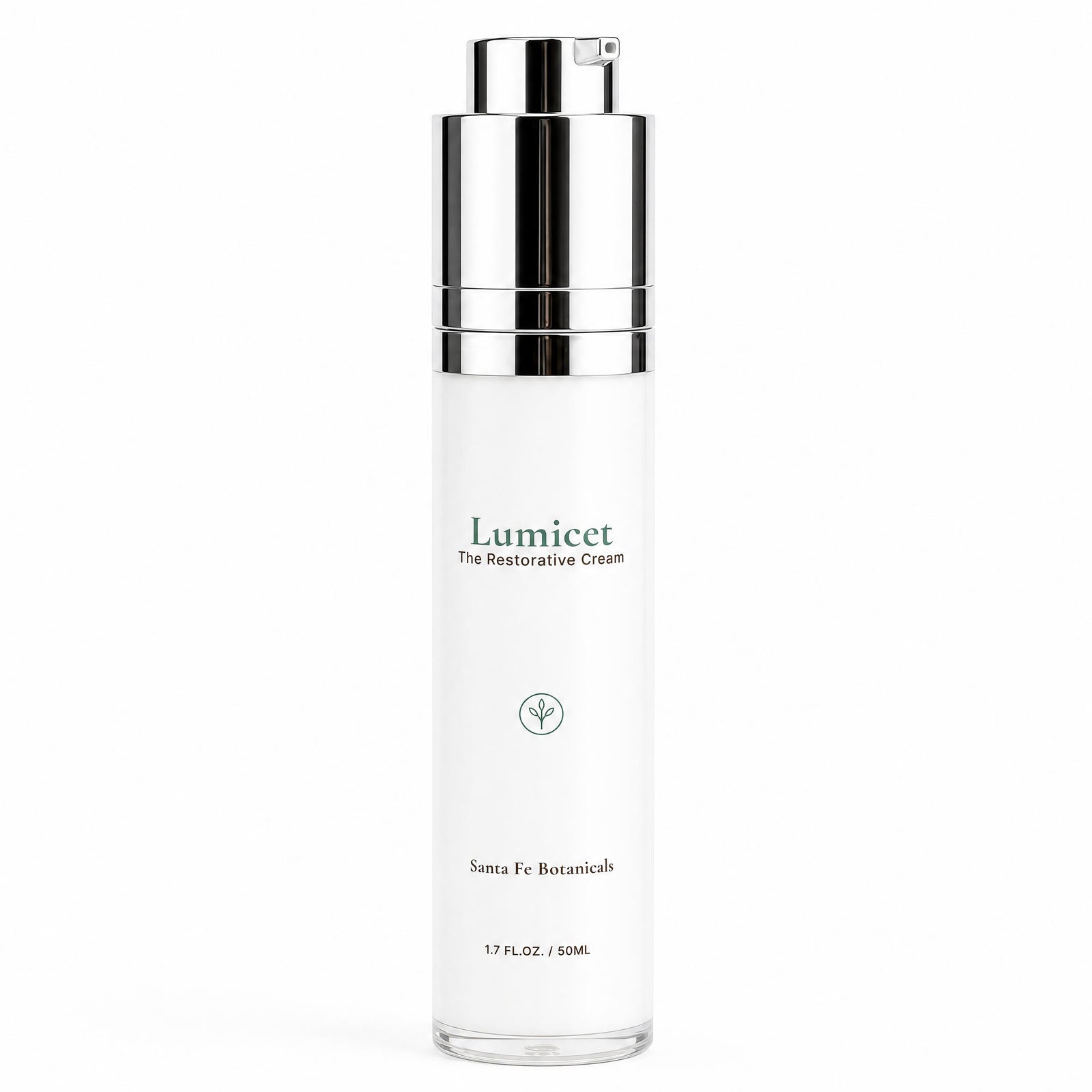 The Restorative Cream by Santa Fe Botanicals, 50 ml frosted glass airless pump of slow-melt botanical hand cream